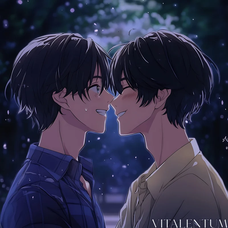 AI ART Intimate Night Moment for Anime Lovers