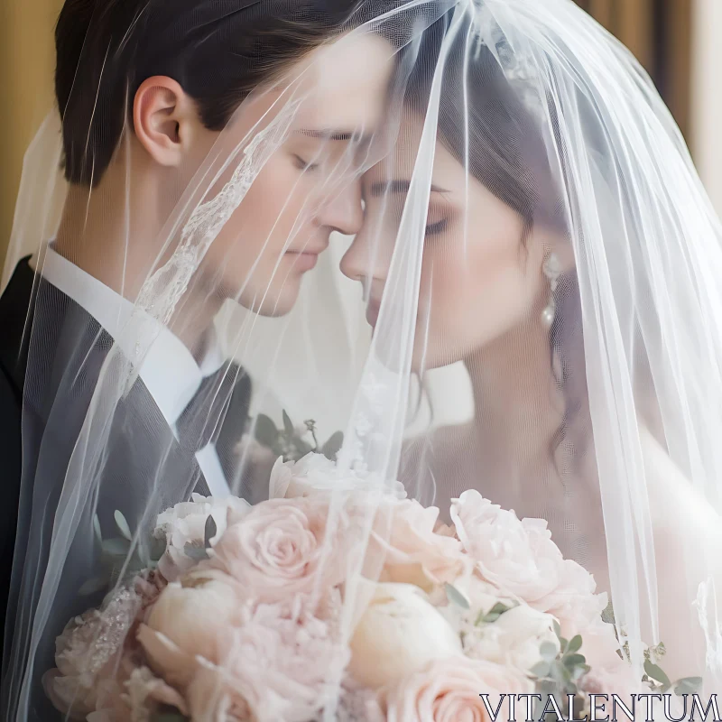Veiled in Love: A Wedding Portrait