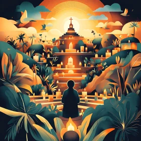 Silhouette at Candle Pyramid