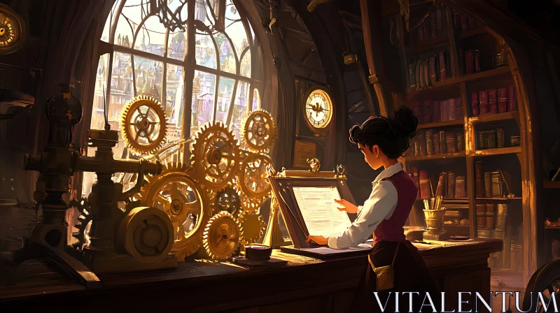 Cogsworth's Chamber: A Steampunk Scene