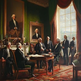 Founding Fathers in Session Painting