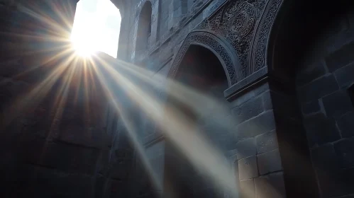 Sunlit Arches: A Study in Stone and Light