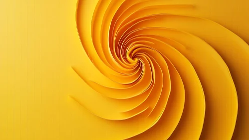 Abstract Yellow Swirl Design