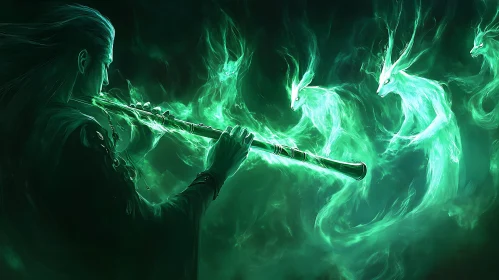 Emerald Spirits Conjured by Flute Music