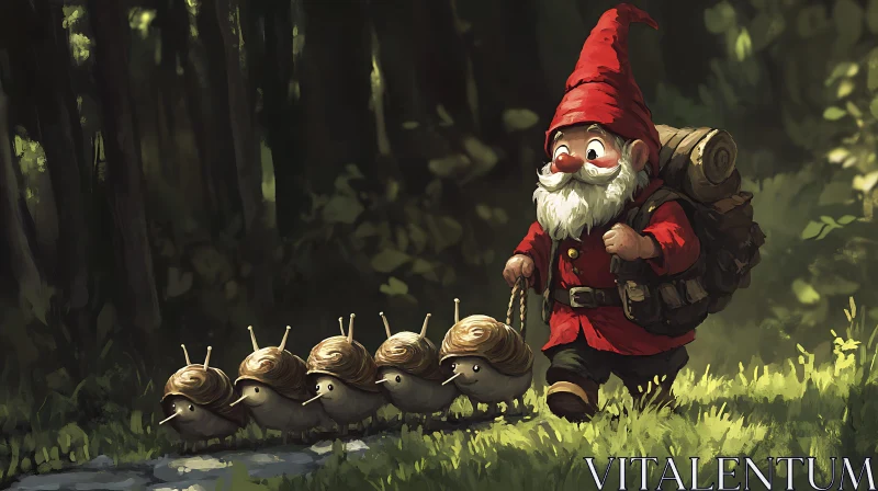 AI ART Gnome's Forest Friends