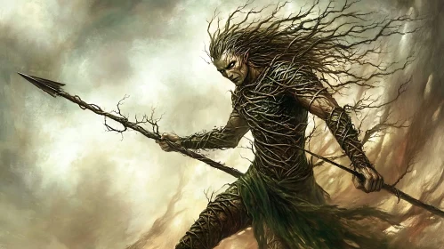 Forest Elf Warrior Ready for Battle