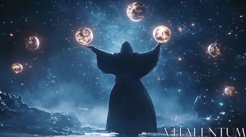 Planetary Alignment: A Wizard's Cosmic Symphony