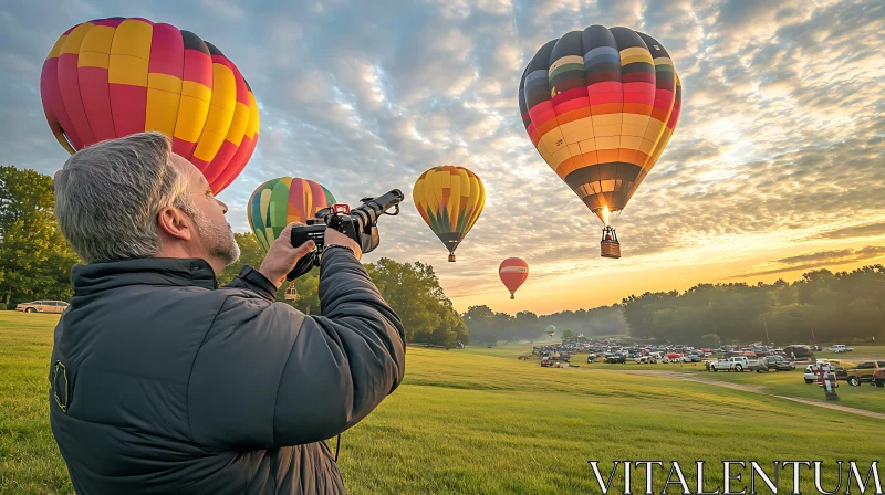 Balloons over the field