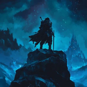 Lone Warrior at Night