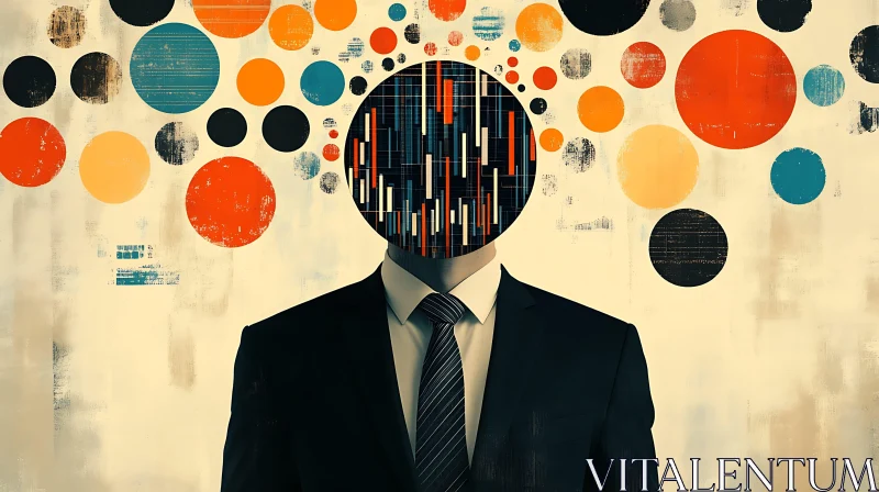 Modern Abstract Art with Business Theme