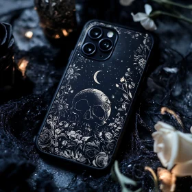 Skull and Flowers Phone Cover