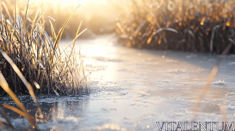 Frosty Morning by the Pond