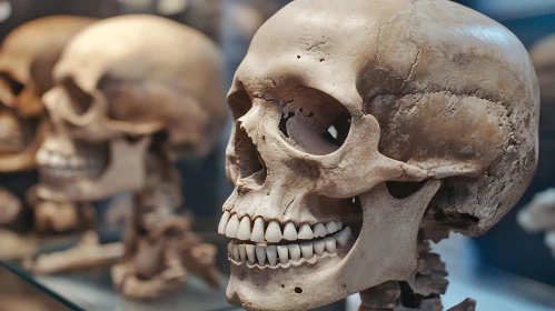 Anatomical Skull Still Life