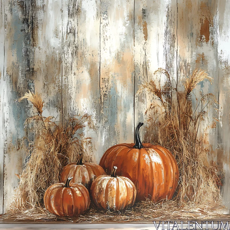Autumn Harvest Pumpkins Art