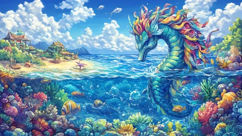 Colorful Sea Dragon in Crystal Waters