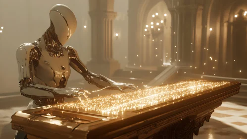 Gleaming Cyborg: A Technological Symphony