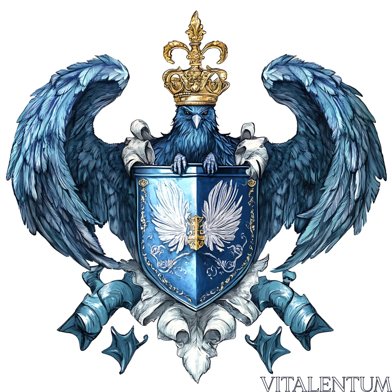 Crowned Bird of Prey Emblem
