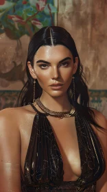 Glamorous Kendall Jenner Fashion Shot
