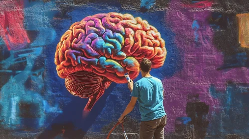 Creative Brain Art Mural