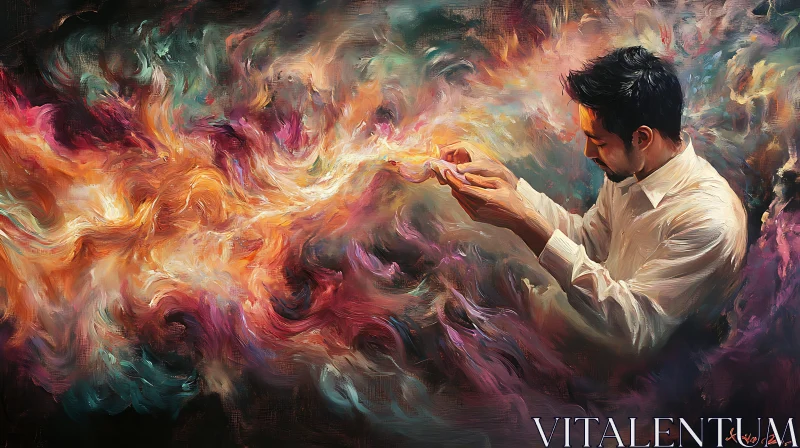 Abstract Light Creation by Man