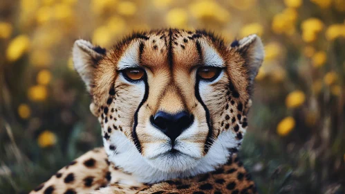 Close-up of Cheetah Face