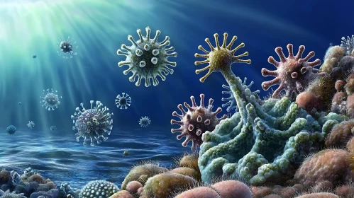 Underwater Viruses and Coral Reef