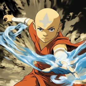 Airbender Using Martial Arts