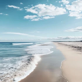 Calm Sea and Sky Landscape