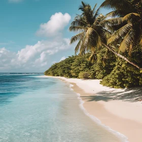 Tropical Paradise: Beach with Turquoise Water