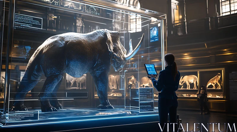 AI ART Animal Exhibit with Digital Technology