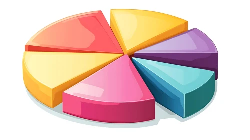 Infographic Pie Chart with Data Segments