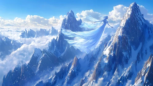 Winter's Serenade: A Dance Among Peaks