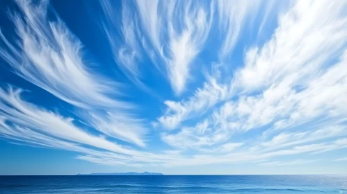 Serene Ocean and Sky Landscape