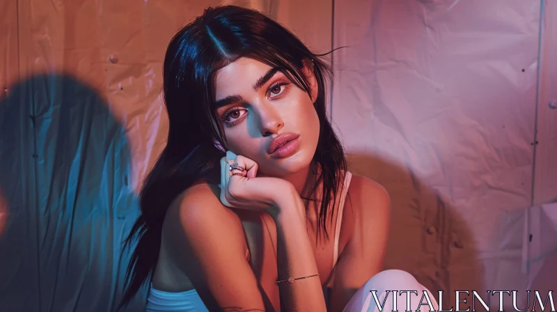 Stylish Kylie Jenner Fashion Portrait AI Image