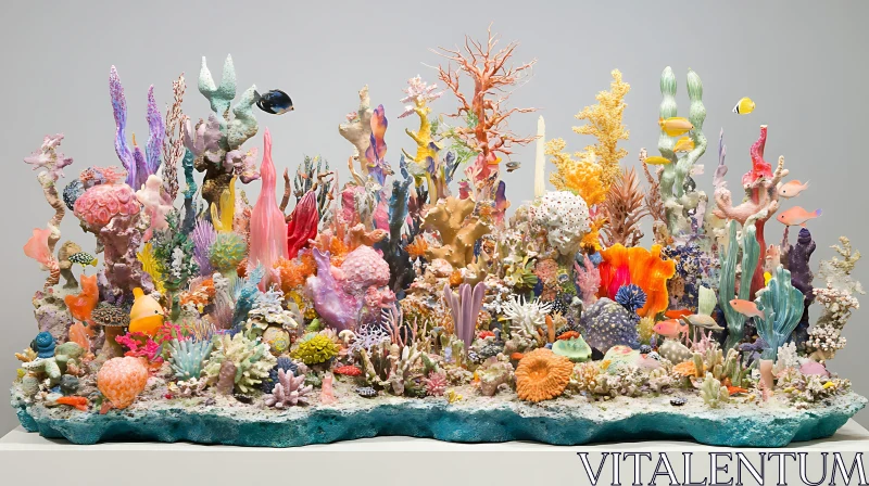 AI ART Underwater Coral Garden