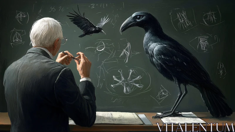 AI ART Academic Raven: Study of Knowledge