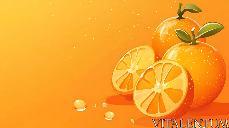 Vibrant Citrus Fruit Composition AI Image