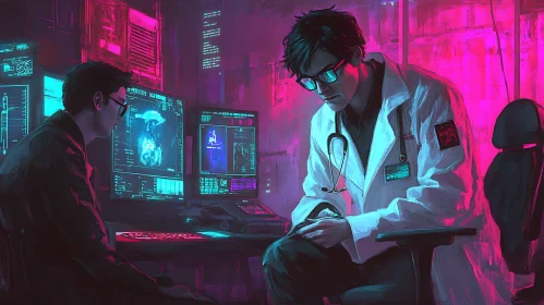 Medical Professionals in Cyberpunk Setting
