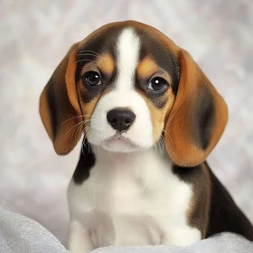 Cute Beagle Puppy Close-Up