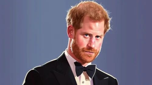 Intense Portrait of Prince Harry