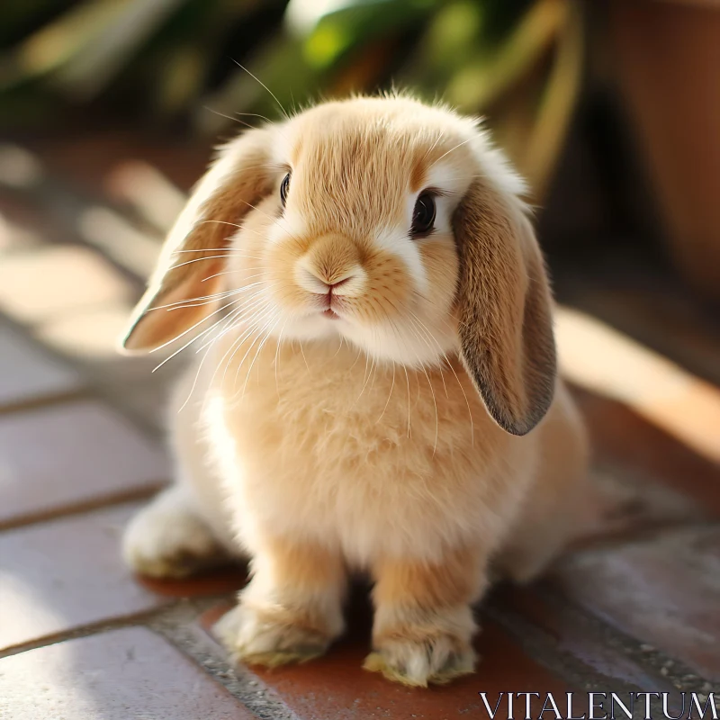 Charming Fluffy Rabbit Image AI Image