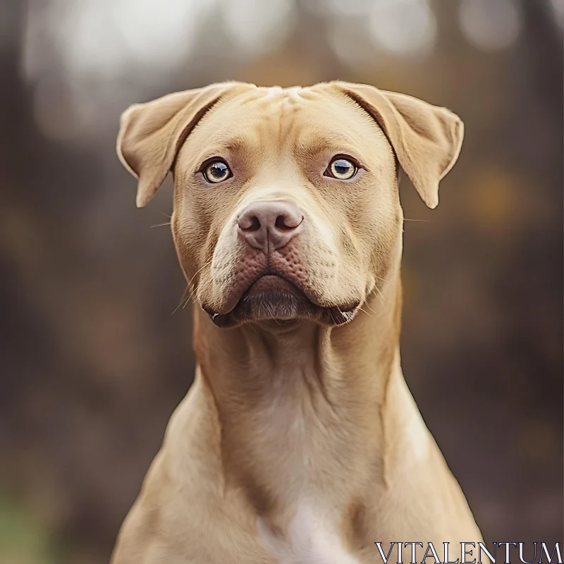 Expressive Brown Dog Portrait AI Image