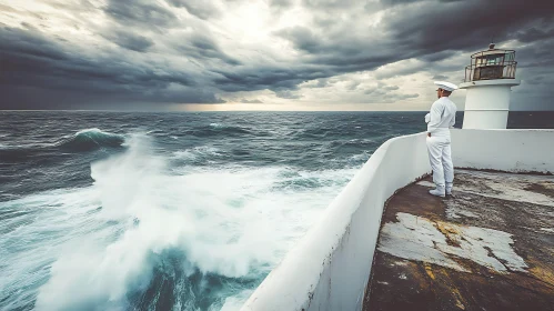 Seafarer at the Lighthouse