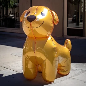 Outdoor Inflatable Yellow Dog Toy