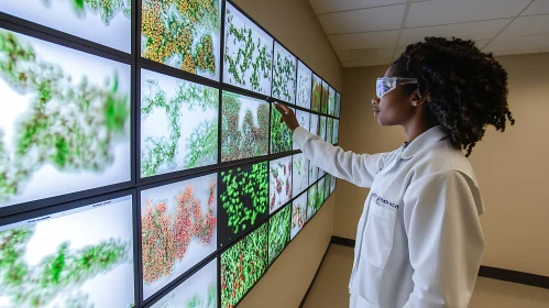 Scientist Examining Research Data