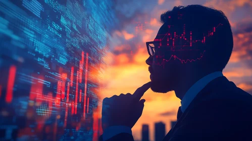 Data Analysis and Sunset Contemplation