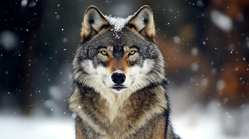 Winter Wolf Gaze