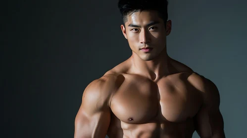 Sculpted Physique: A Man's Portrait