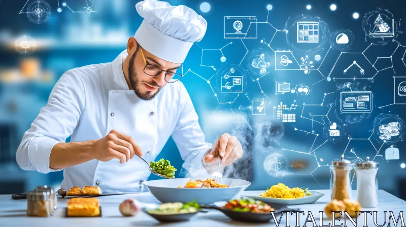 AI ART Digital Gastronomy: Chef and Technology Fusion