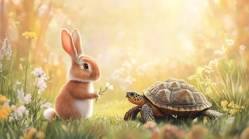 A Gift of Friendship: Bunny and Turtle